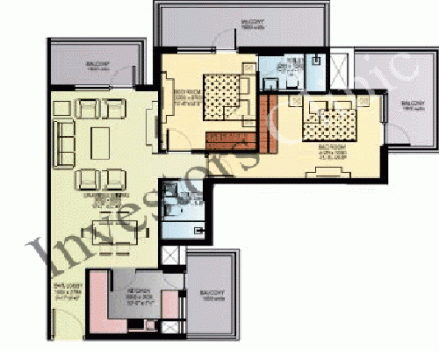 Capital Residences 360 Sector 70a 2bhk Floor Plan